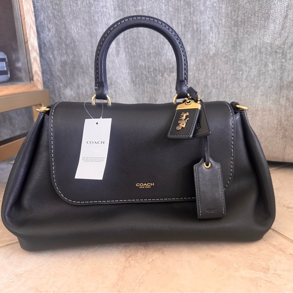 Coach NWT black slouchy Rogue - Picture 2 of 8